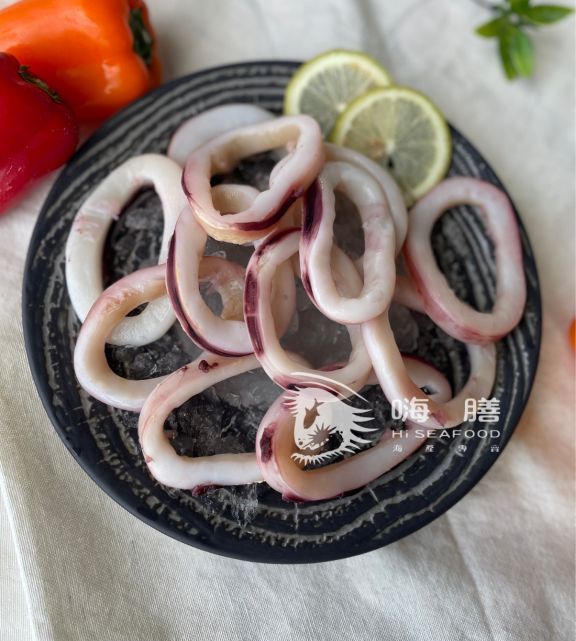 生凍魷魚圈